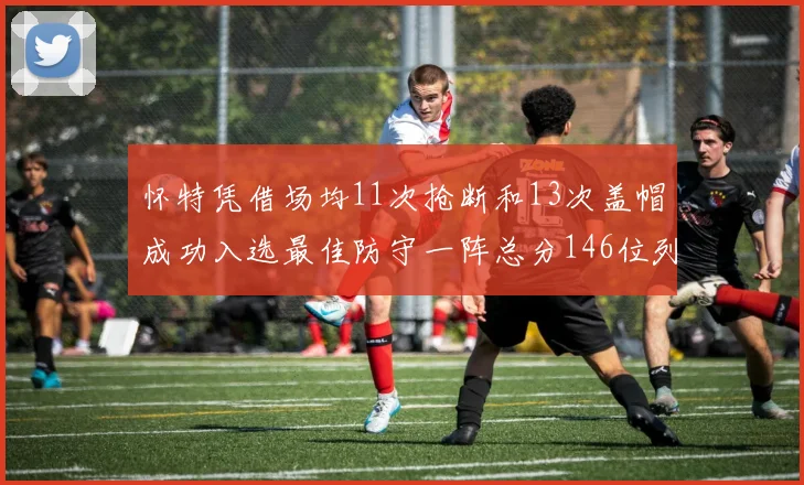 怀特凭借场均11次抢断和13次盖帽成功入选最佳防守一阵总分146位列第五